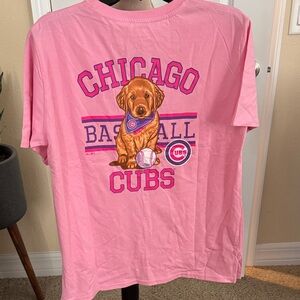 Majestic Pink Chicago Cubs Short Sleeve Tee - Baseball